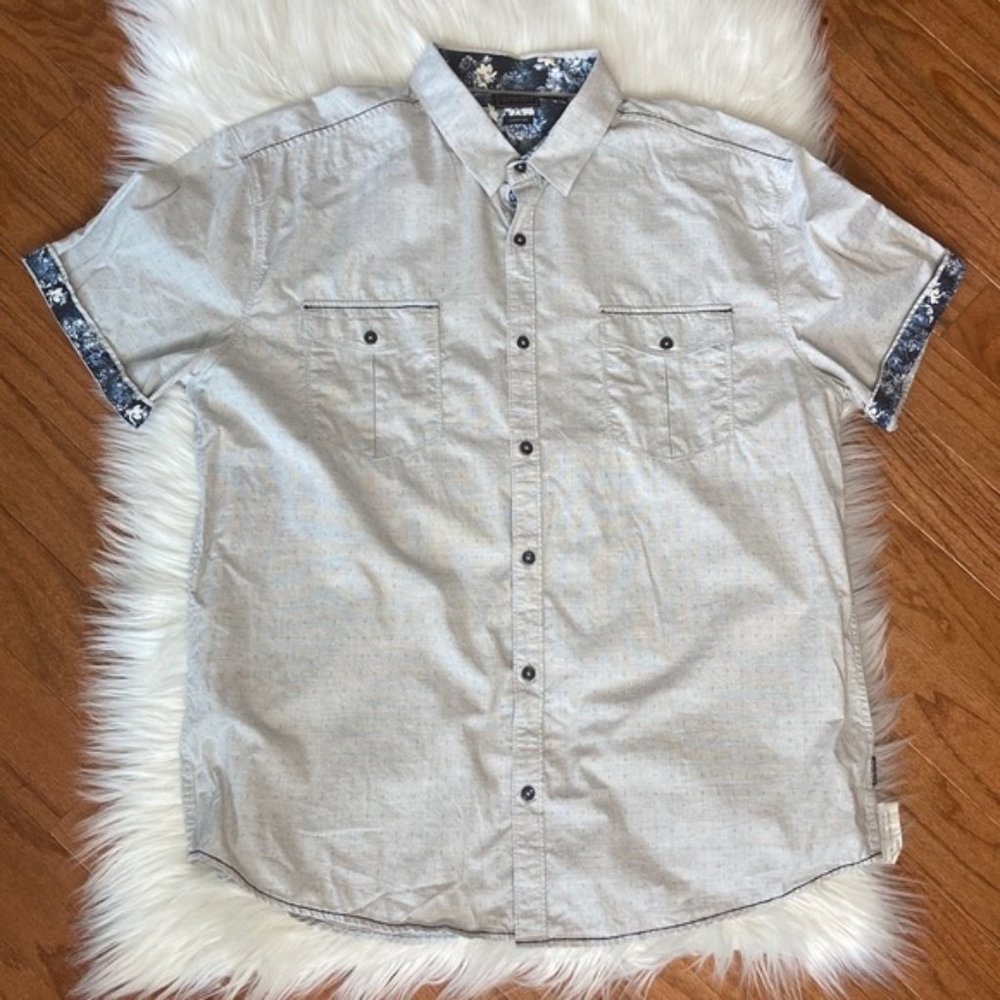 7 Diamonds Broken Halos Stretch Shirt Sz XL